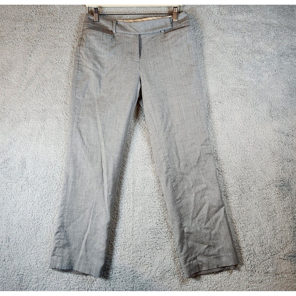 Talbots Signature Dress Pants Women's 6 Petite (Fits 31x28) Gray Straight‎ Leg